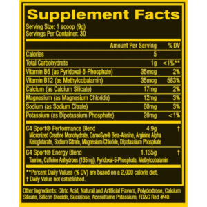 C4 SPORT PRE-WORKOUT 30 SERV (201GR)