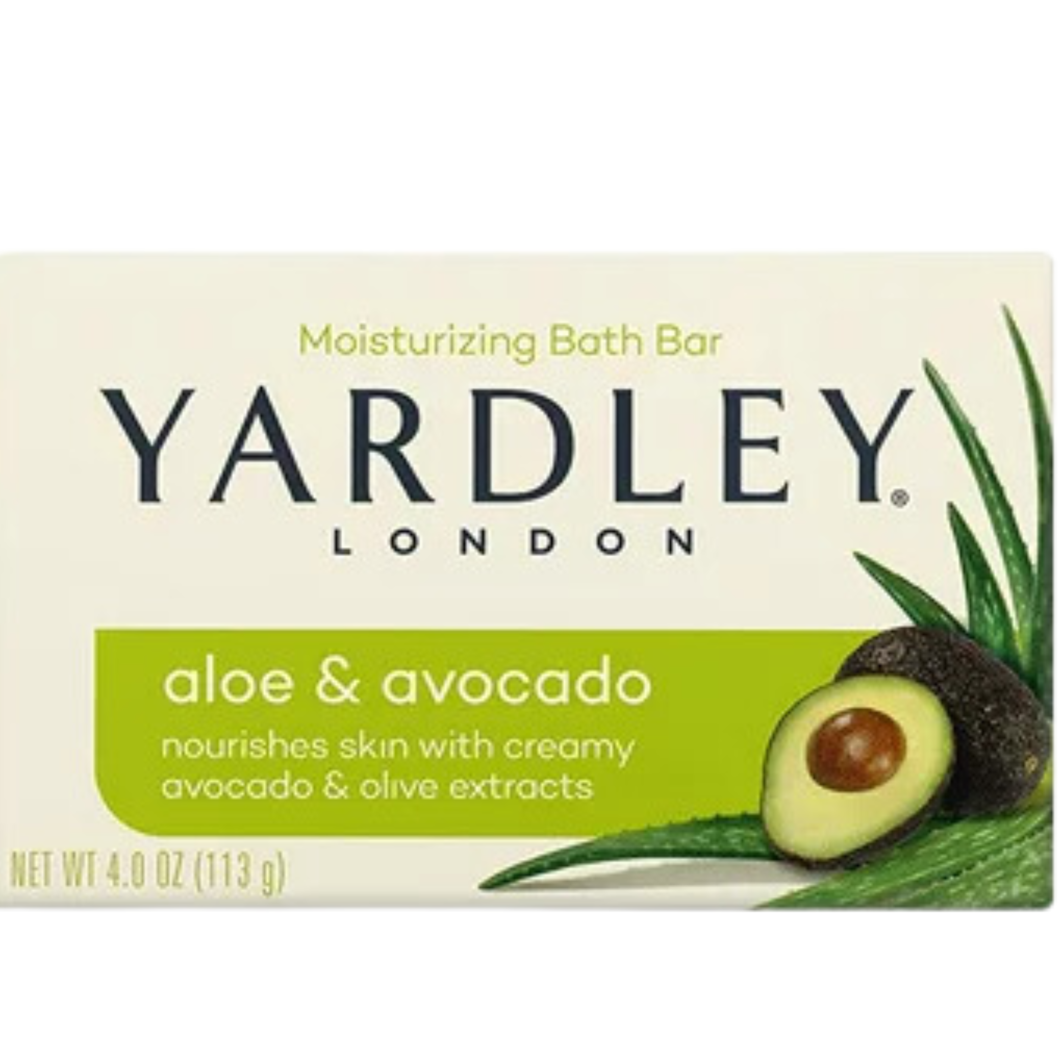 YARDLEY LONDON-JABÓN EN BARRA HIDRATANTE DE ALOE Y AGUACATE (113GR)