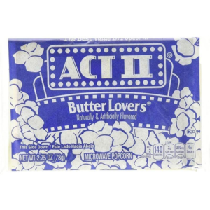 ACT II - COTUFAS DE MANTEQUILLA (CAJA DE 32 UNIDADES) 78GR