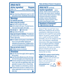 PALMER'S SKIN SUCCESS ANTI-ACNÉ (100GR)