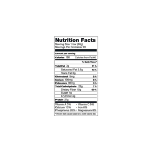 KIRKLAND - BARRA DE PROTEINA (CAJA DE 20 UNIDADES 10 BROWNIE Y 10 GALLETA CON CHISPAS DE CHOCOLATE) 60GR