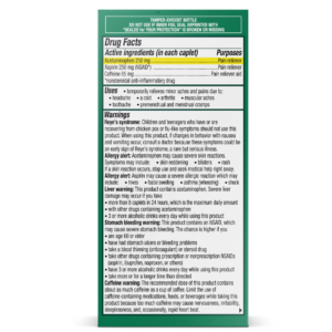 EXCEDRIN - EXTRA STRENGTH / EXTRA FUERTE (300 CAPSULAS)