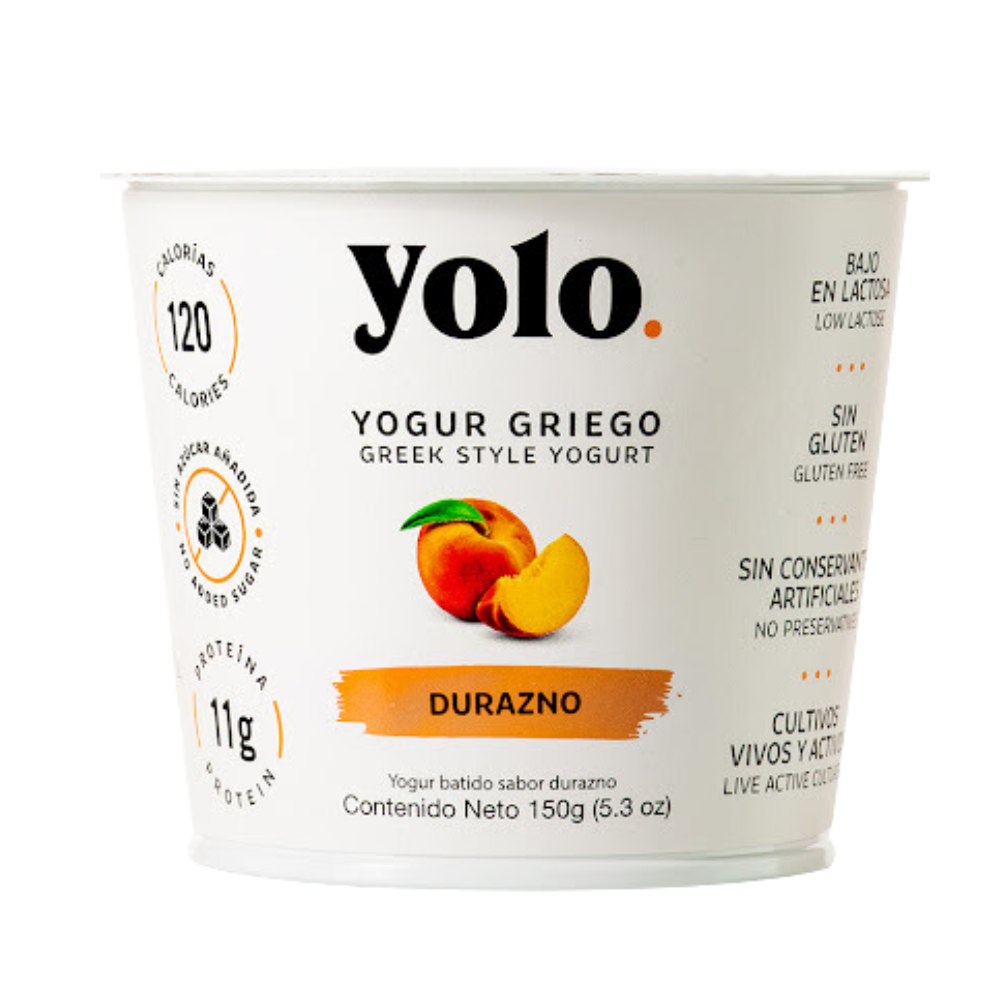 YOGURT YOLO - DURAZNO (150GR)