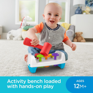 FISHER PRICE BANCO DE GIRAR Y TOCAR