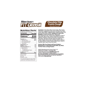 FITCRUNCH - BARRA DE GALLETA CON CHISPAS DE CHOCOLATE (88GR)