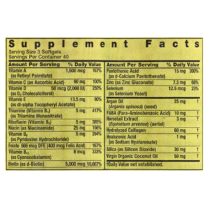 SPRING VALLEY - HAIR, SKIN & NAILS BIOTIN 5.000MCG (120 SOFTGELS)