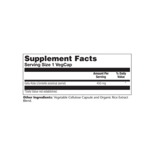 SOLARAY GOTU KOLA 450MG (100 CÁPSULAS)