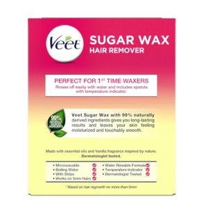 VEET SUGAR WAX - CERA A BASE DE AZÚCAR(250ML)