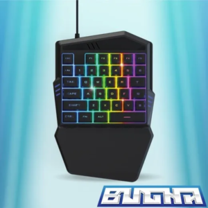BUGHA TECLADO LED PARA JUEGOS CON UNA MANO
